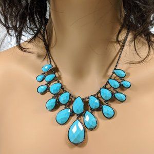 Joan Rivers Faux Turquoise Statement Necklace